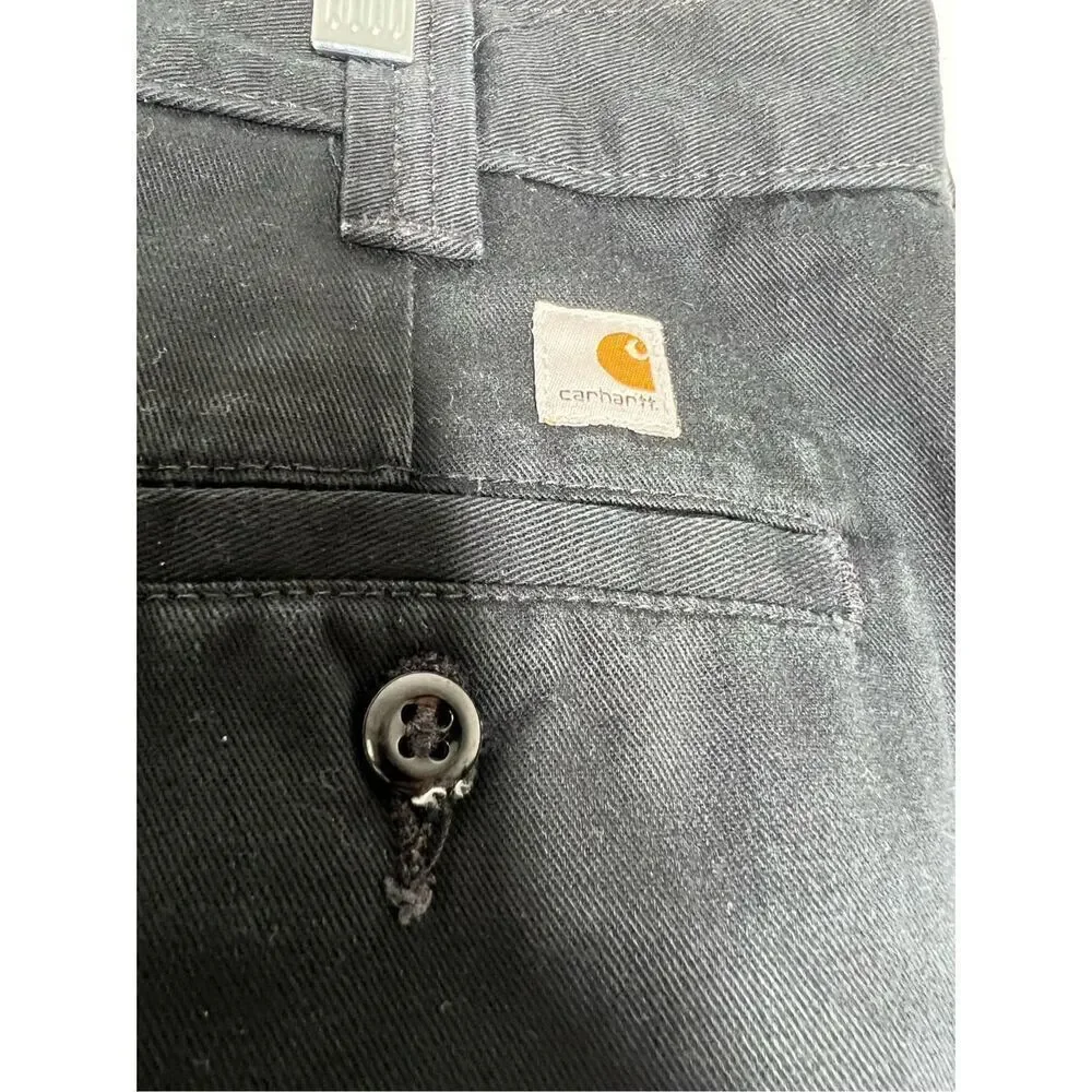 Carhartt Black Chino Pants - Men’s Size 38 x 34 Relaxed Fit